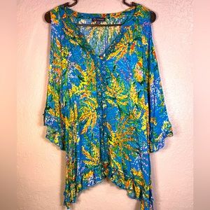 Democracy cold shoulder blouse size XL